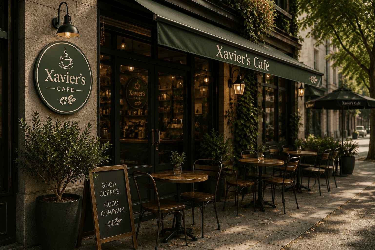 Inside Xavier's Cafe